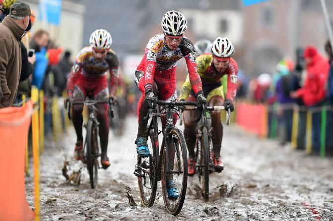 Kevin Pauwels powers through the bog at Bpost Bank Trofee Azencross.