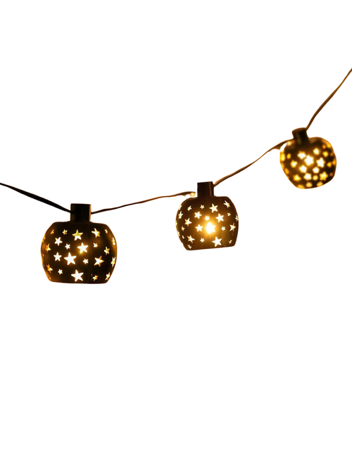 Star String Lights Plug in With 10 Clear G40 Bulbs