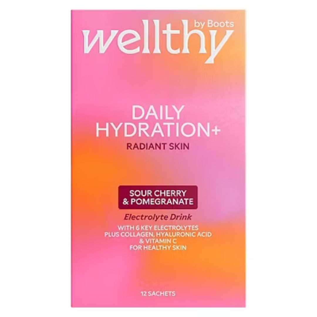 Wellthy by Boots Daily Hydration+ Radiant Skin Electrolyte Drink
