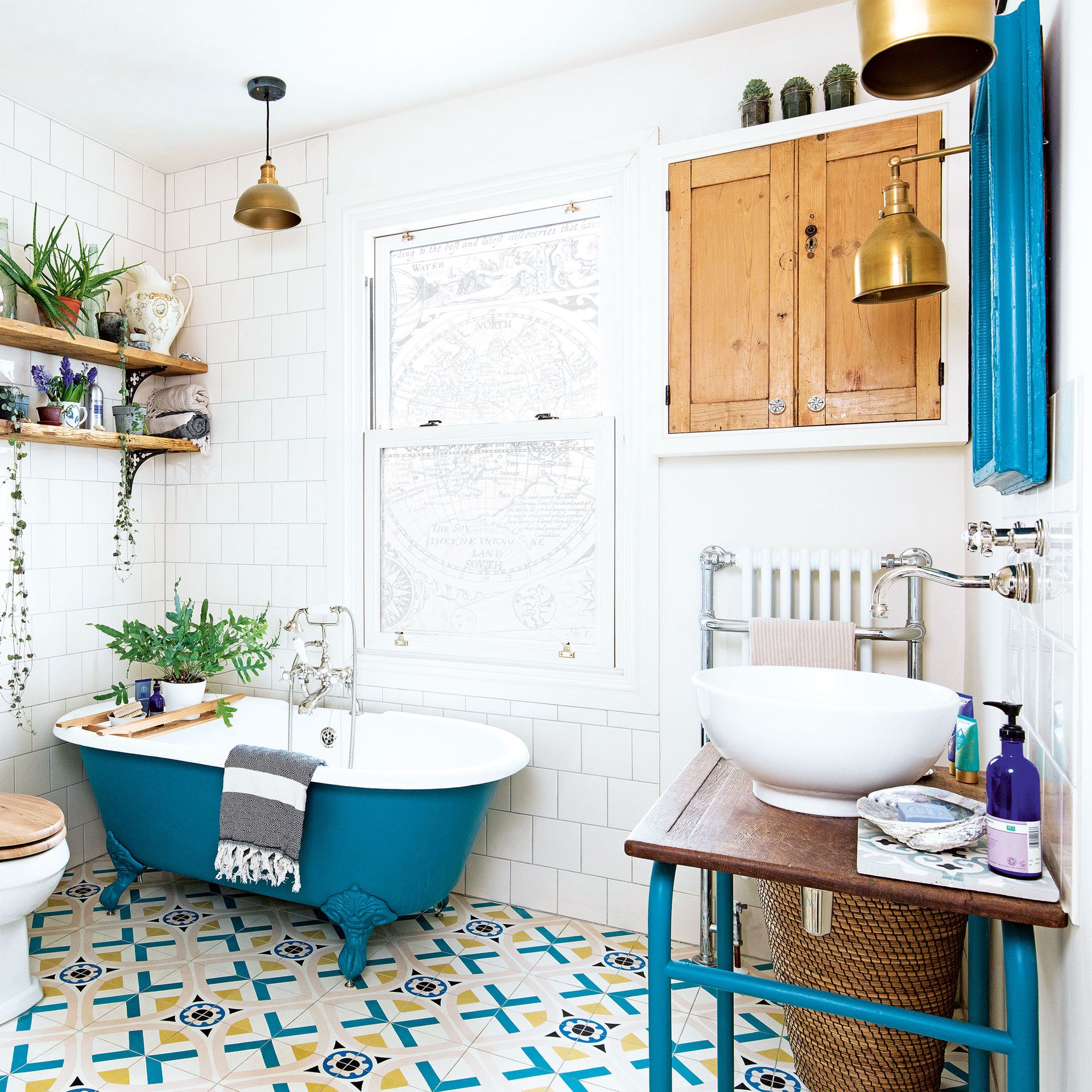 Brilliant blue bathroom ideas to suit all; whether it’s a dark