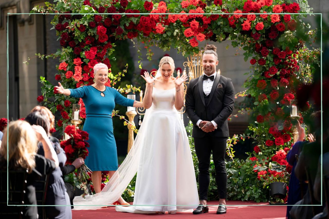 MAFS Australia 2024 cast members Tori and Jack at their wedding ceremony