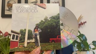 Waxahatchee Tigers Blood album in CD held in hand
