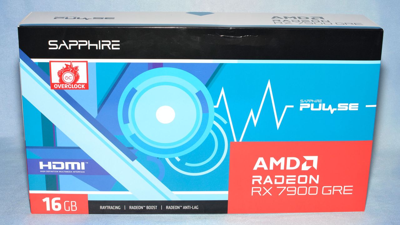 Sapphire RX 7900 GRE Pulse photos and unboxing