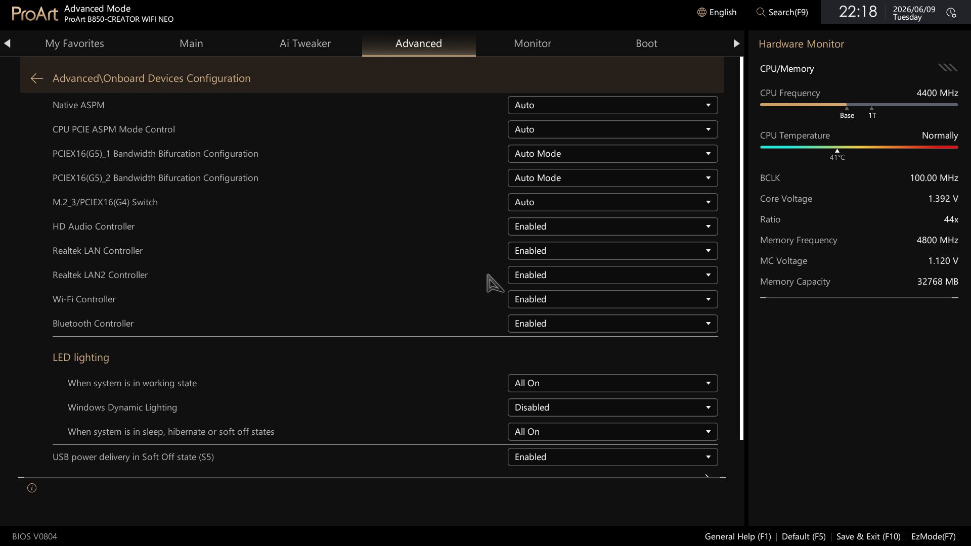 Asus B850-Creator Wifi Neo - BIOS