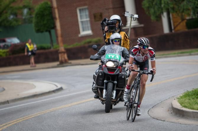 Phil Gaimon (Bissell) goes off by himself.