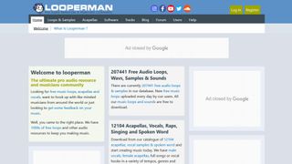LooperMan website screenshot