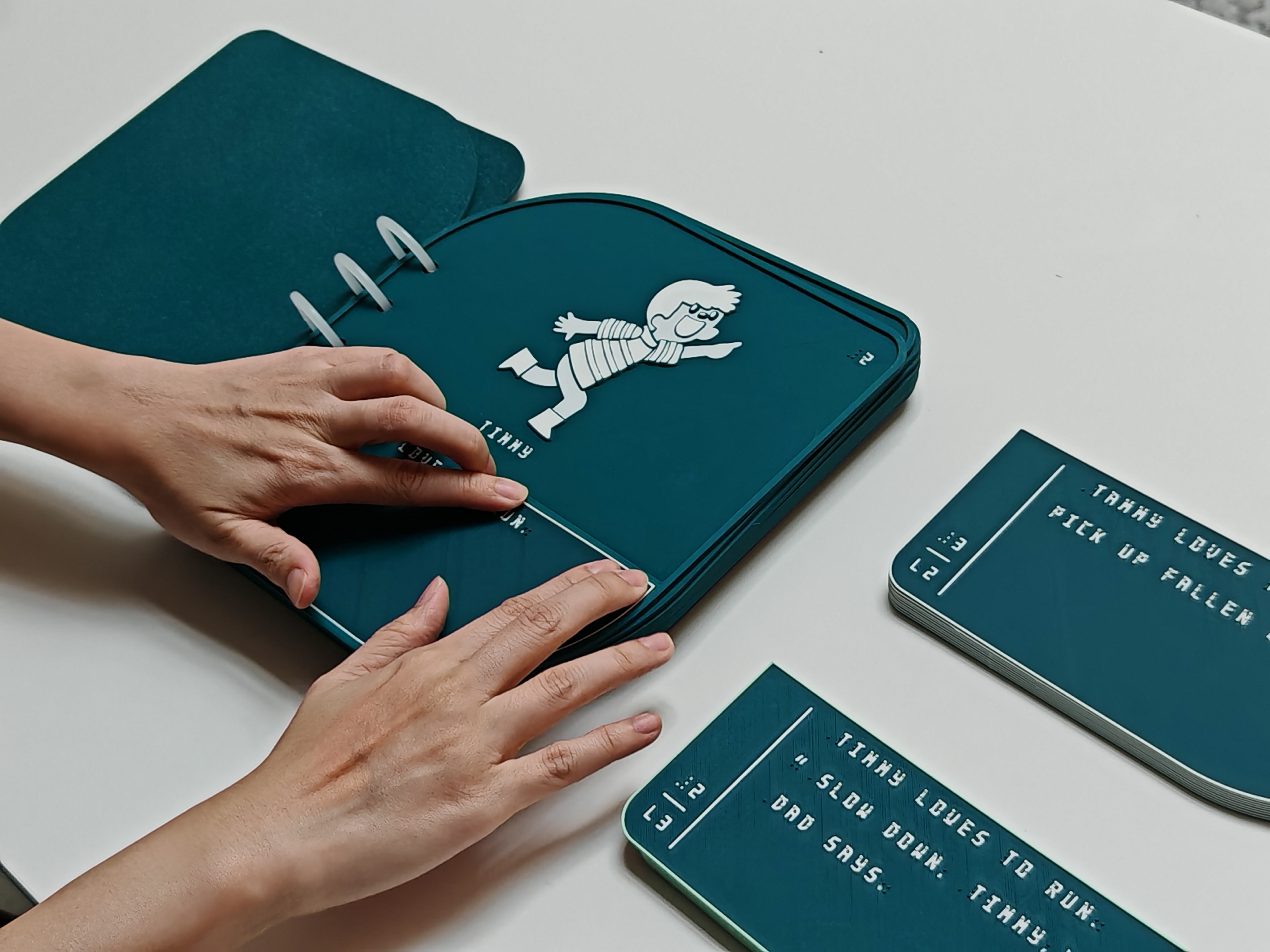 3D Printed Tactile Picture Book by Tusitala in collaboration with NAMIC Hub@SIT and iC2 PrepHouse