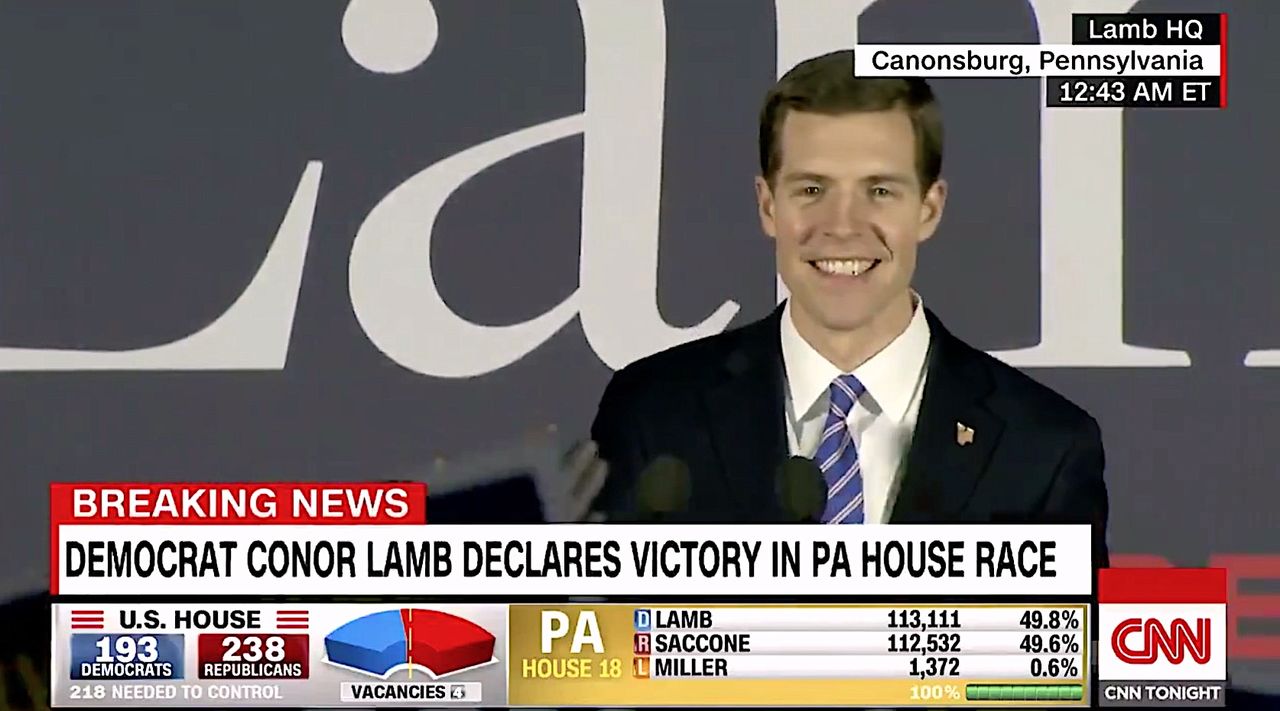 Conor Lamb declares victory