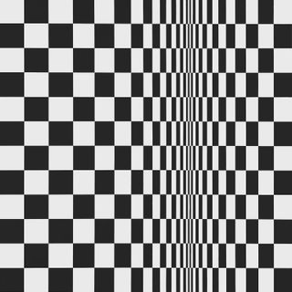 Movement in Squares, 1961, by Bridget Riley