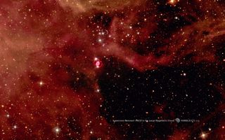 supernova 1987A in the large magellanic cloud space wallpaper 