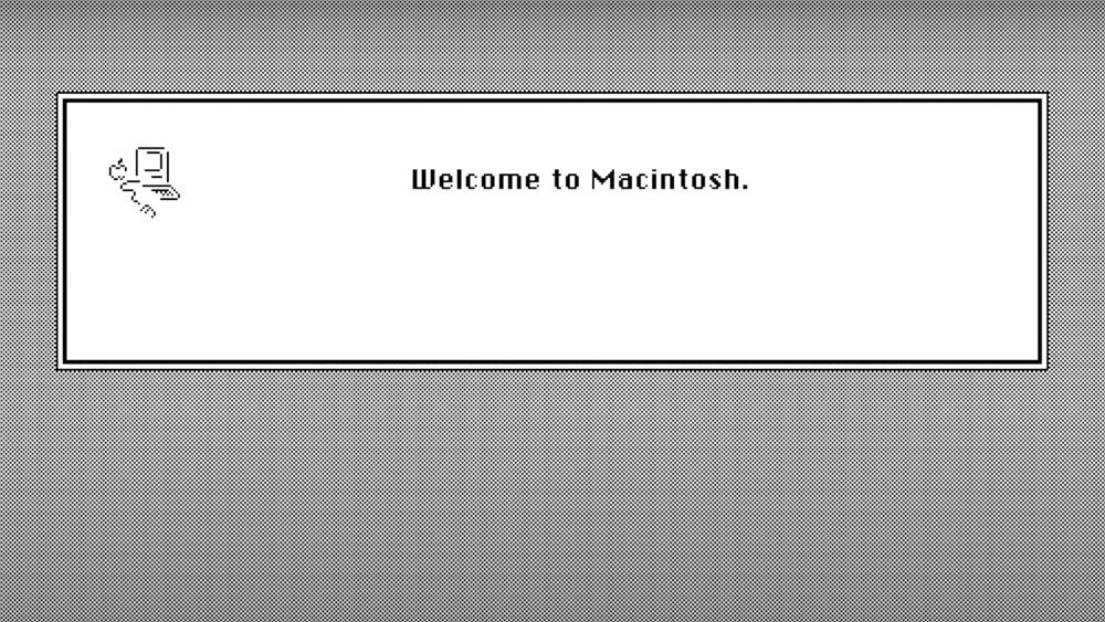 A screengrab from the first MacOS
