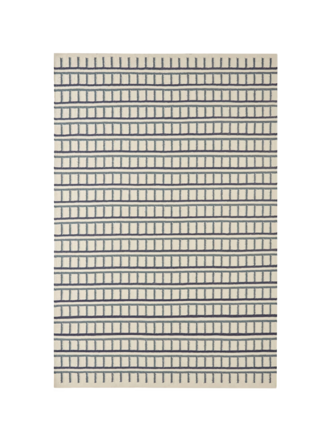 Loaf, Reely Wool Rug - 140cm X 200cm - Deckchair and Ink Blot Blue