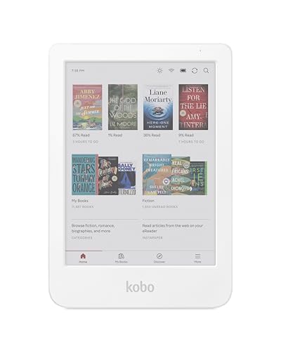 Kobo Clara Colour | Colour Ereader | 6” Glare-Free Colour E Ink Kaleido™ 3 Display | Dark Mode Option | Waterproof | Audiobooks | 16gb of Storage | White