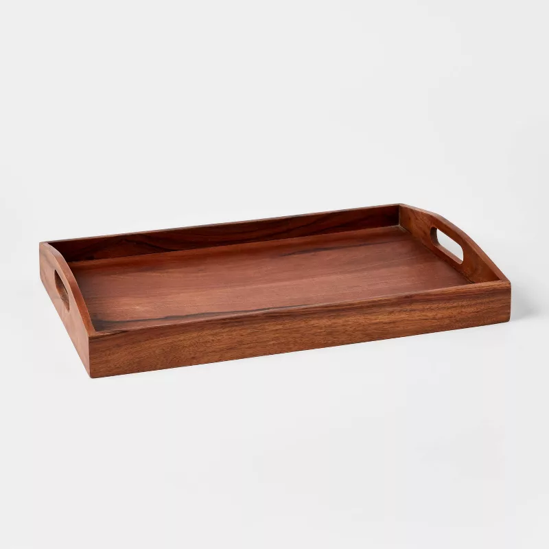 20&quot; X 13&quot; Wood Signature Serving Tray - Threshold&amp;trade;
