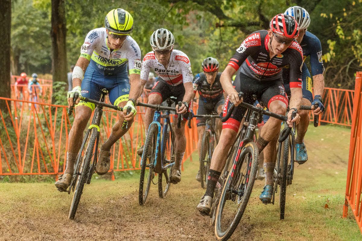 The UCI Cyclo-cross World Cup in Fayetteville, won by Quinten Hermans ahead of Eli Iserbyt