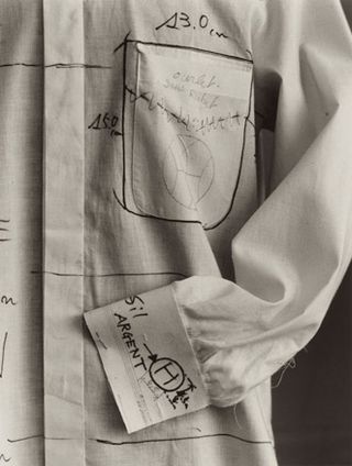A shirt in construction which appears in the ready-to-wear 'La Collection' volume.