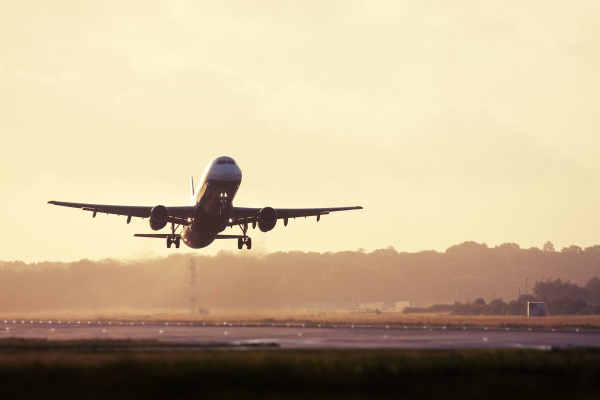 Airplane taking off