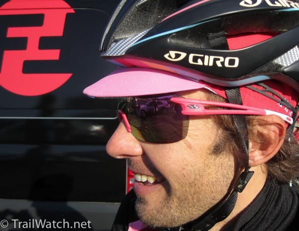 Chris Jones with his signature Smith sunglasses