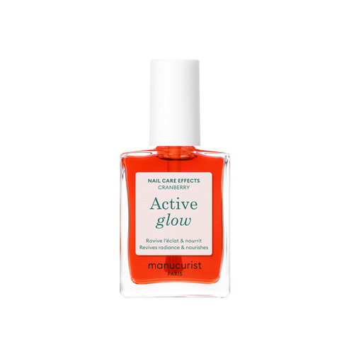 Active Glow Cranberry Nail Polish for a Coral Gloss Finish, Nail Strengthener and Growth - Cranberry