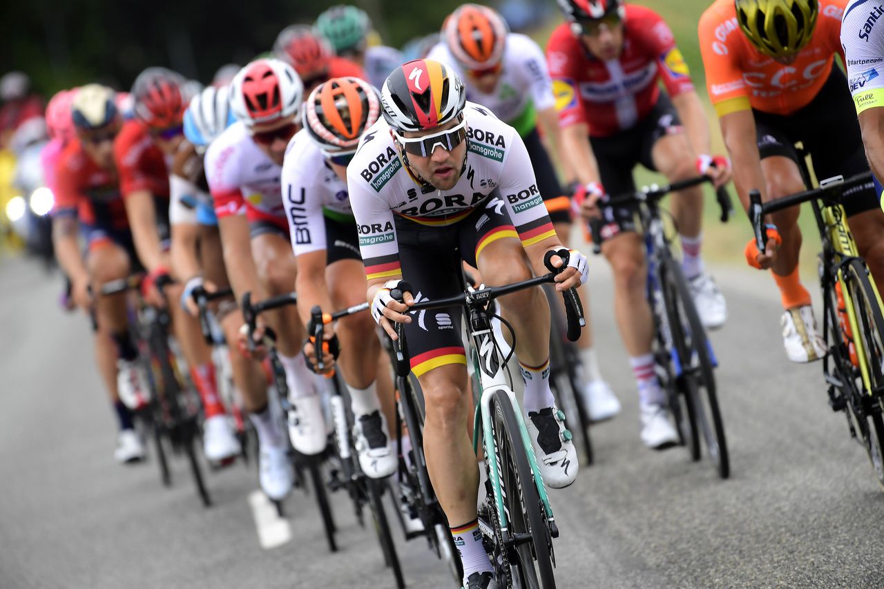 Max Schachmann in the break on stage 12