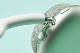 AirPods Max Digital Crown and control button close up