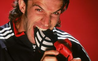 Alessandro Del Piero of Juventus and Italy with the new Adidas Predator Mania football boots during a photoshoot in Oxford, England.