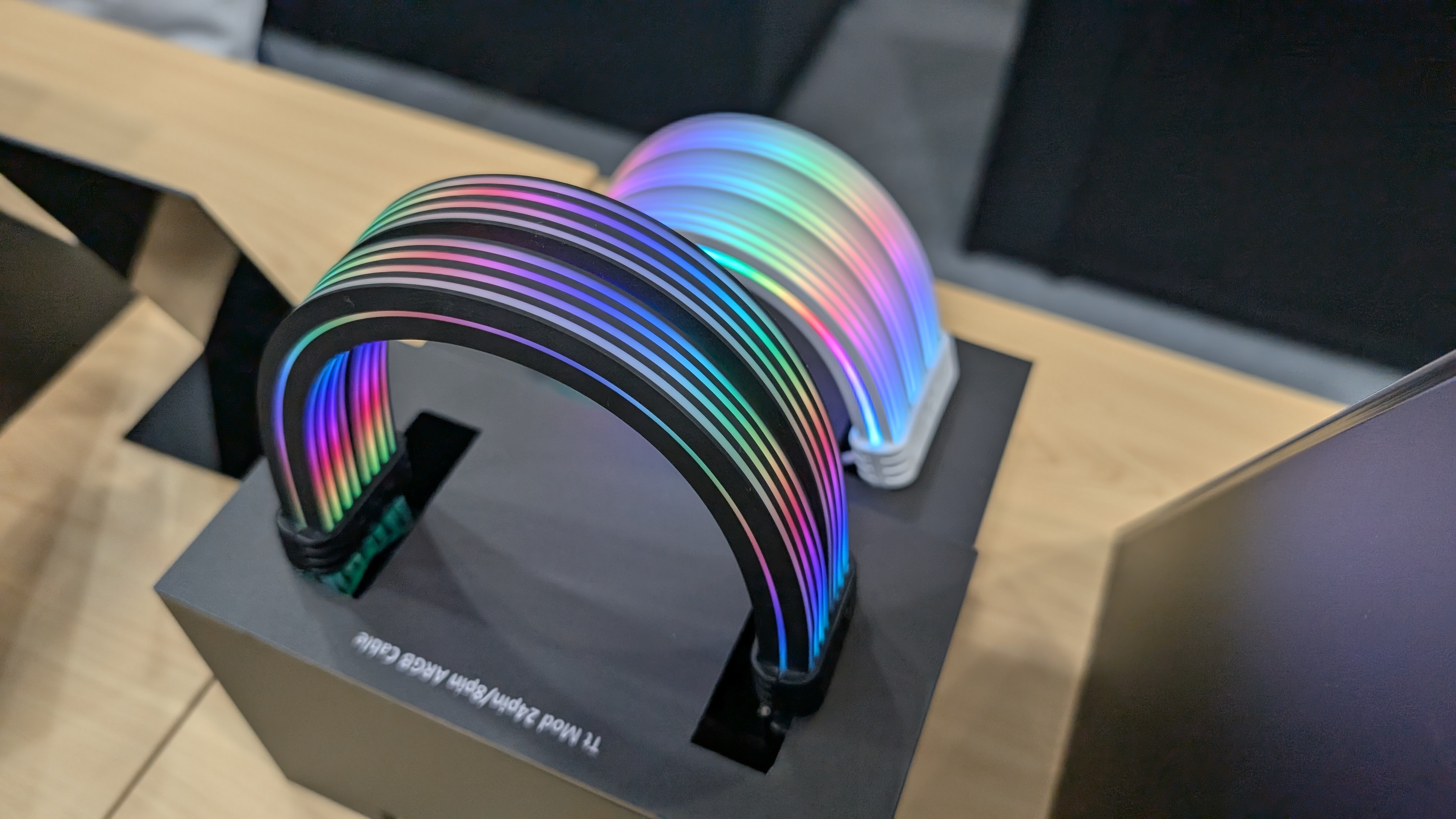 Thermaltake ARGB PSU cabling at Computex 2025