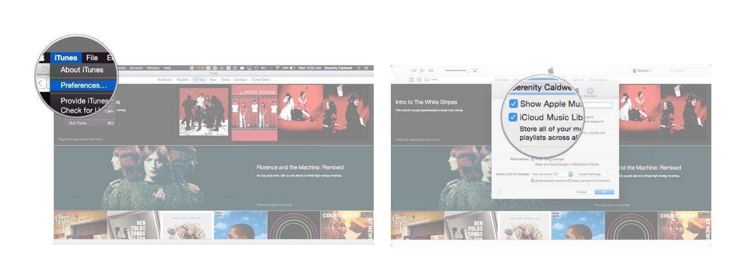 Pick on Preferences in the app menu, then disable iCloud Music Library