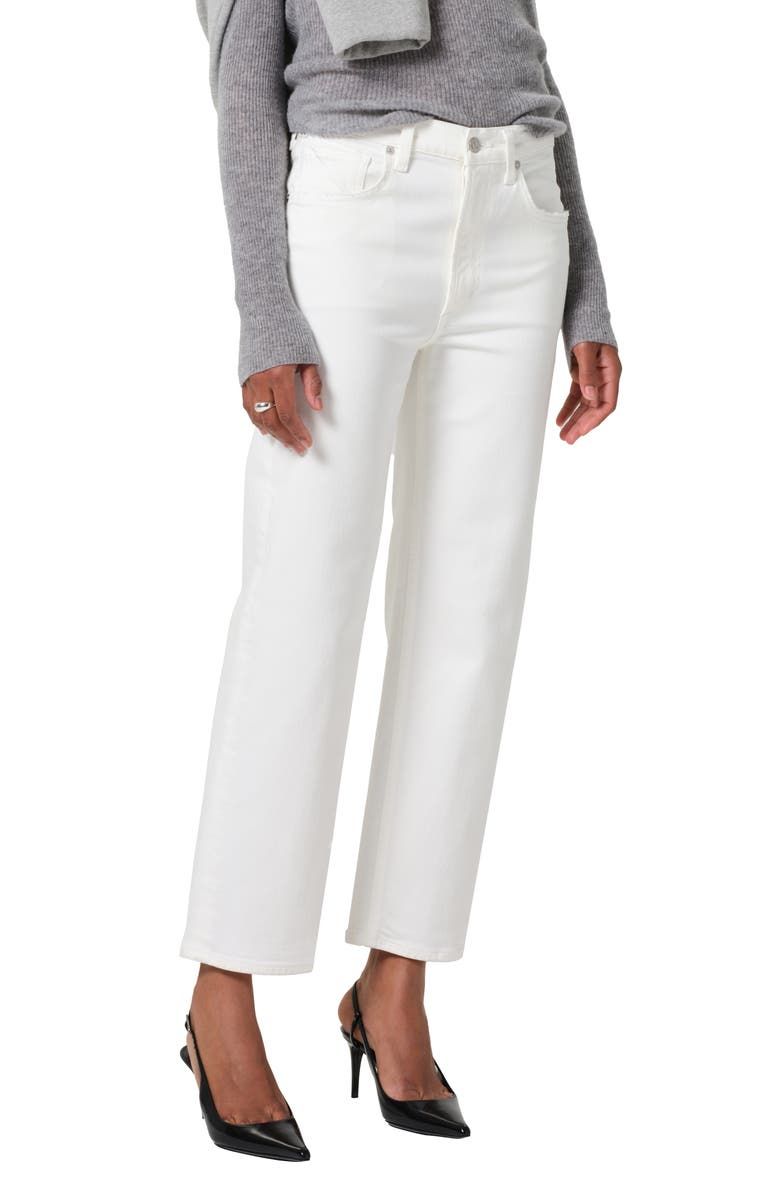 Palma High Waist Ankle Straight Leg Jeans