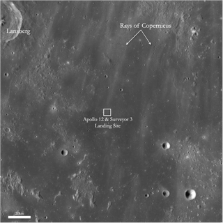 Wide Look at Apollo 12 and Surveyor 3 Landing Sites