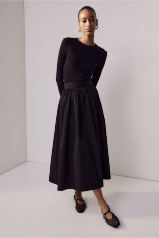 H&M a-line midi skirt