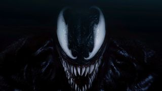 Venom, der wohl spannendste Antagonist von Peter Parker und Miles Morales, lächelt in die Kamera