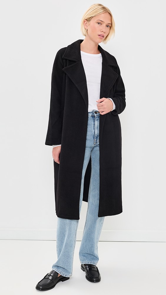 Crosby Cocoon Coat - Black