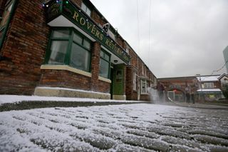 Coronation Street Christmas pic of Rovers