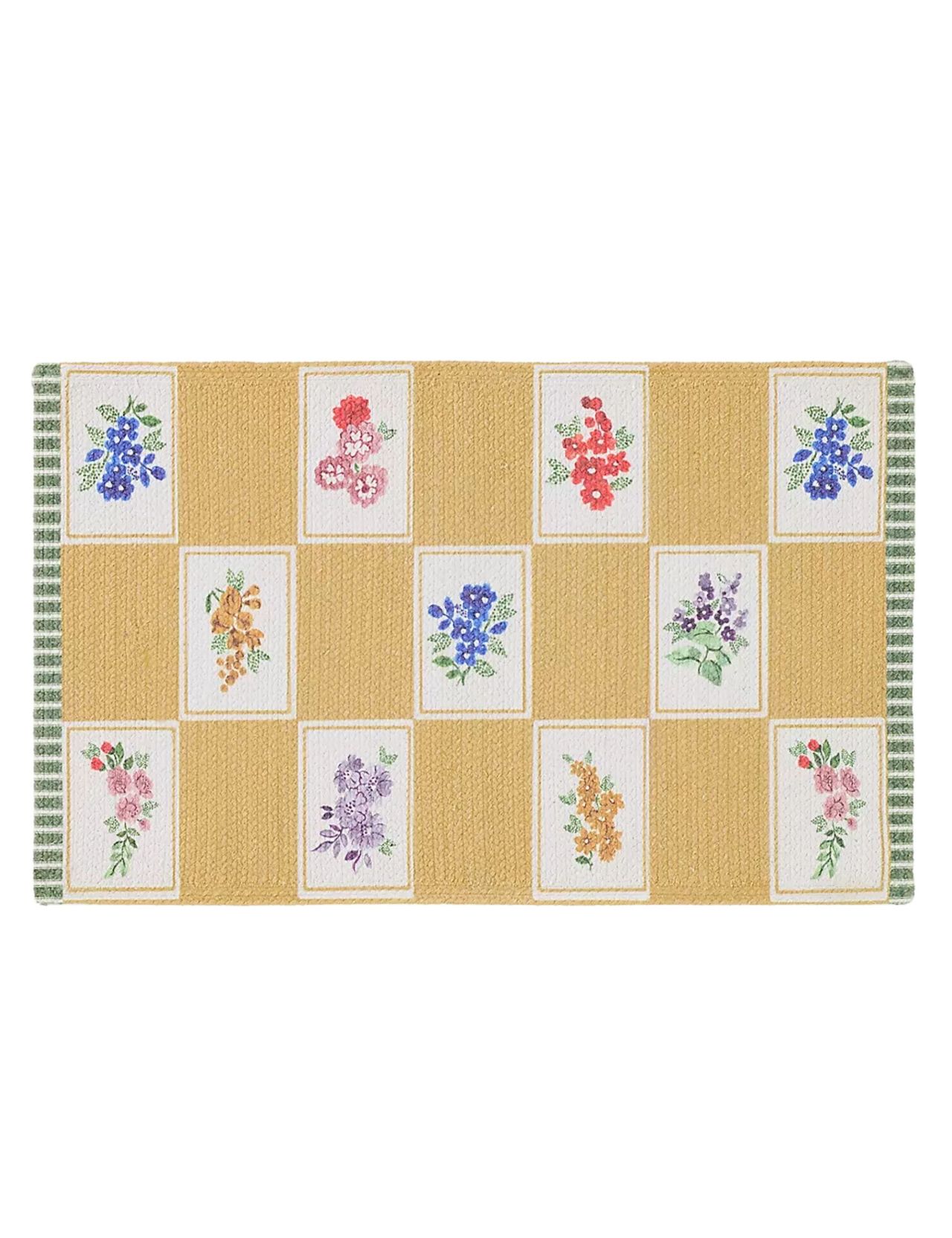 Clara Cotton Floral Bathmat