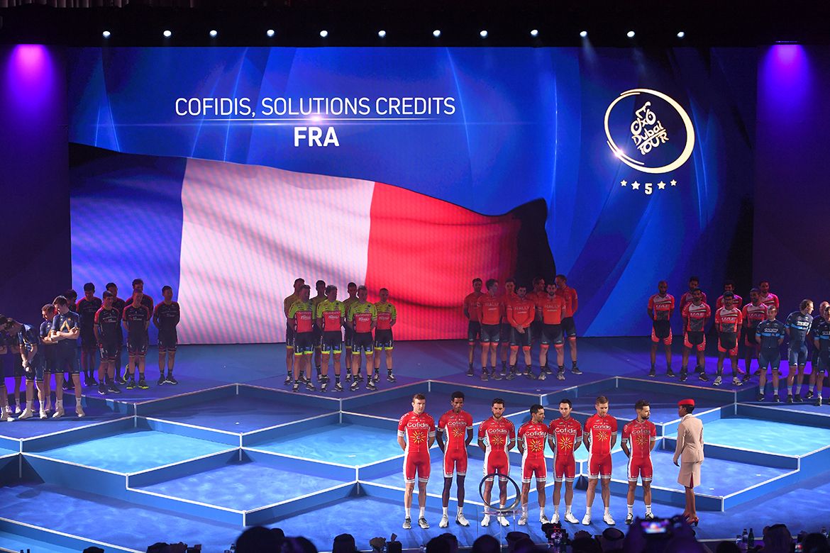 Cofidis at the Dubai Tour presentation