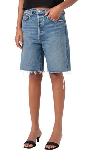 '90s Long Cutoff Denim Shorts