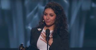 Alessia Cara winning a Grammy