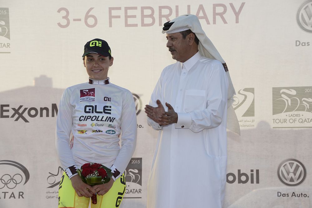 Beatrice Bartelloni (Ale Cipollini) leads best young rider at Ladies Tour of Qatar