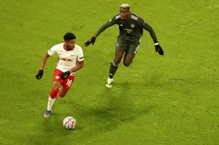 Paul Pogba came off the bench in Tuesday's 3-2 Champions League loss at RB Leipzig