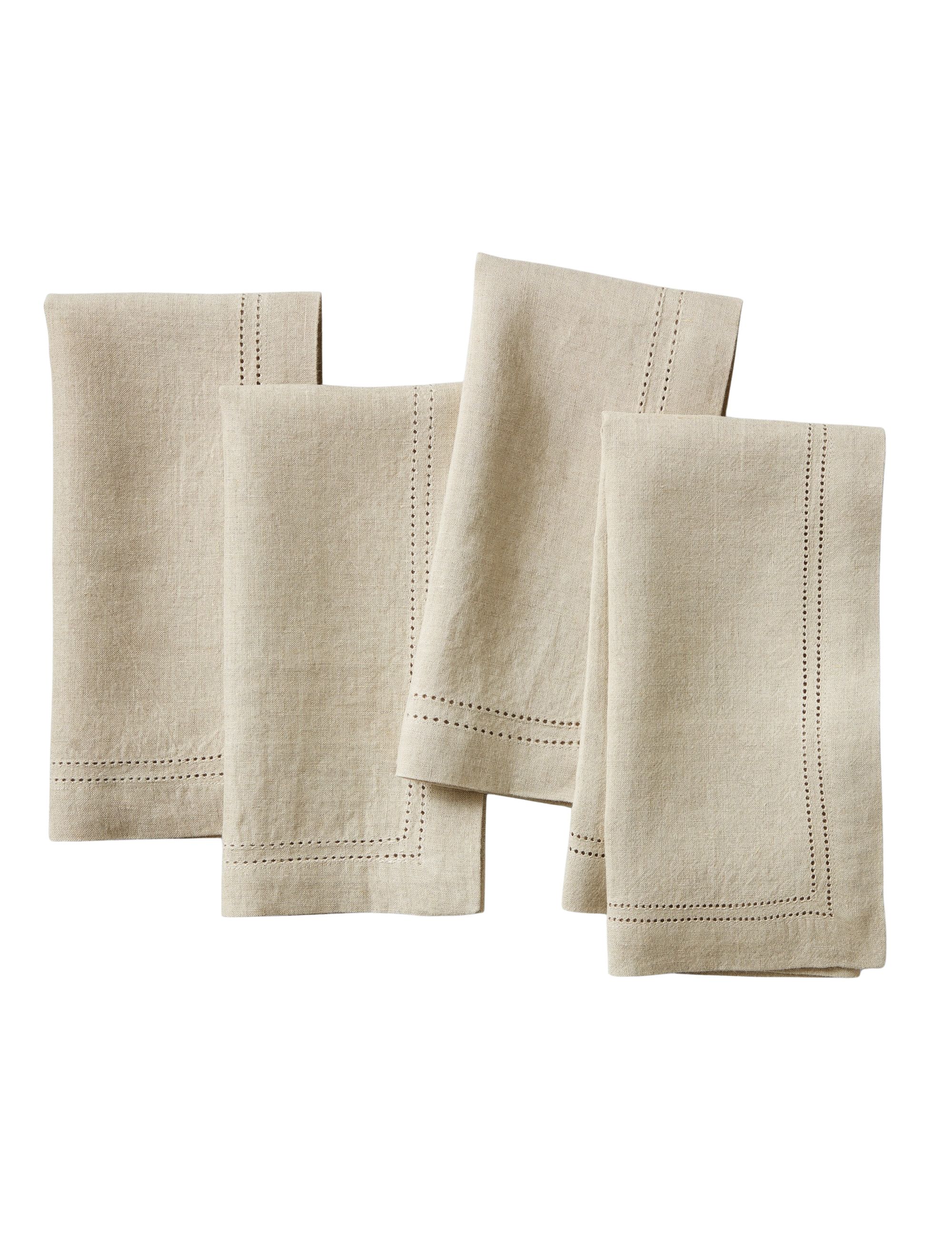 Williams Sonoma, Linen Double Hemstitch Napkins