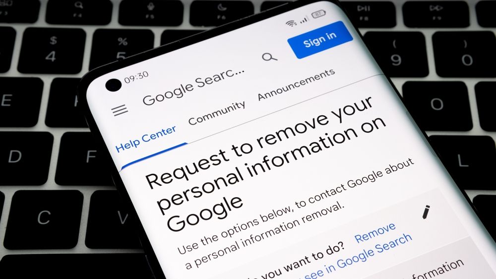 Remove your personal information from Google