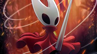 Hollow Knight: Silksong — character art of Hornet, Silksong's protagonist, brandishing her weapon