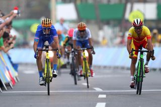 Julian Alaphilippe (France) takes fourth