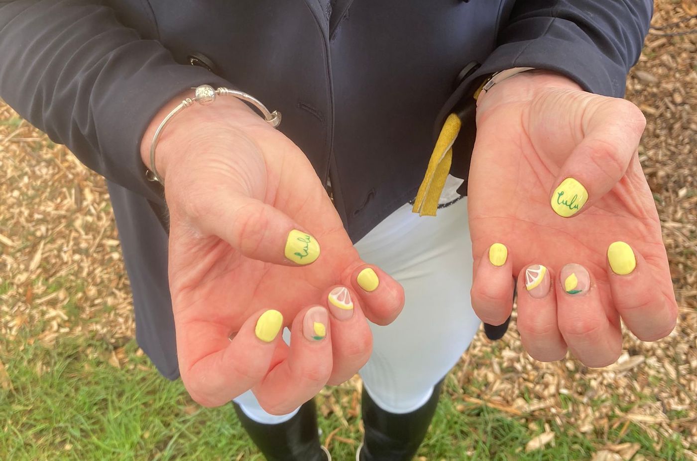 Georgie Goss&amp;rsquo; nails at Badminton dressage