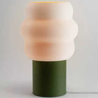 playful fabric table lamp with whimsical shape