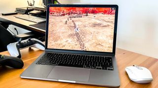 an image of Total War: Warhammer 3 running on a MacBook Air M2