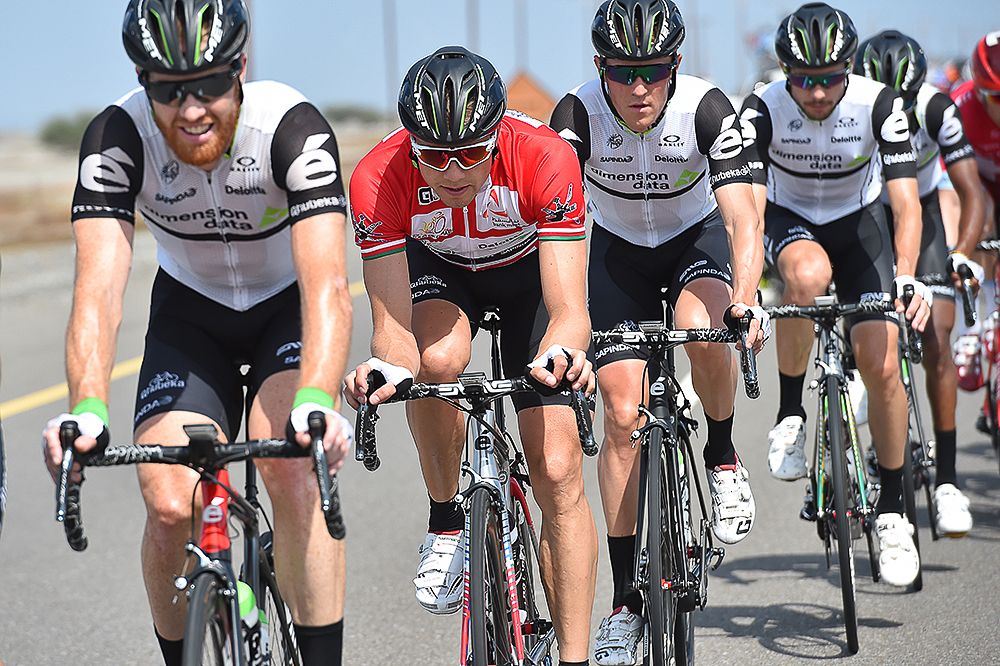 Edvald Boasson Hagen in the peloton during stage 2 in Oman.