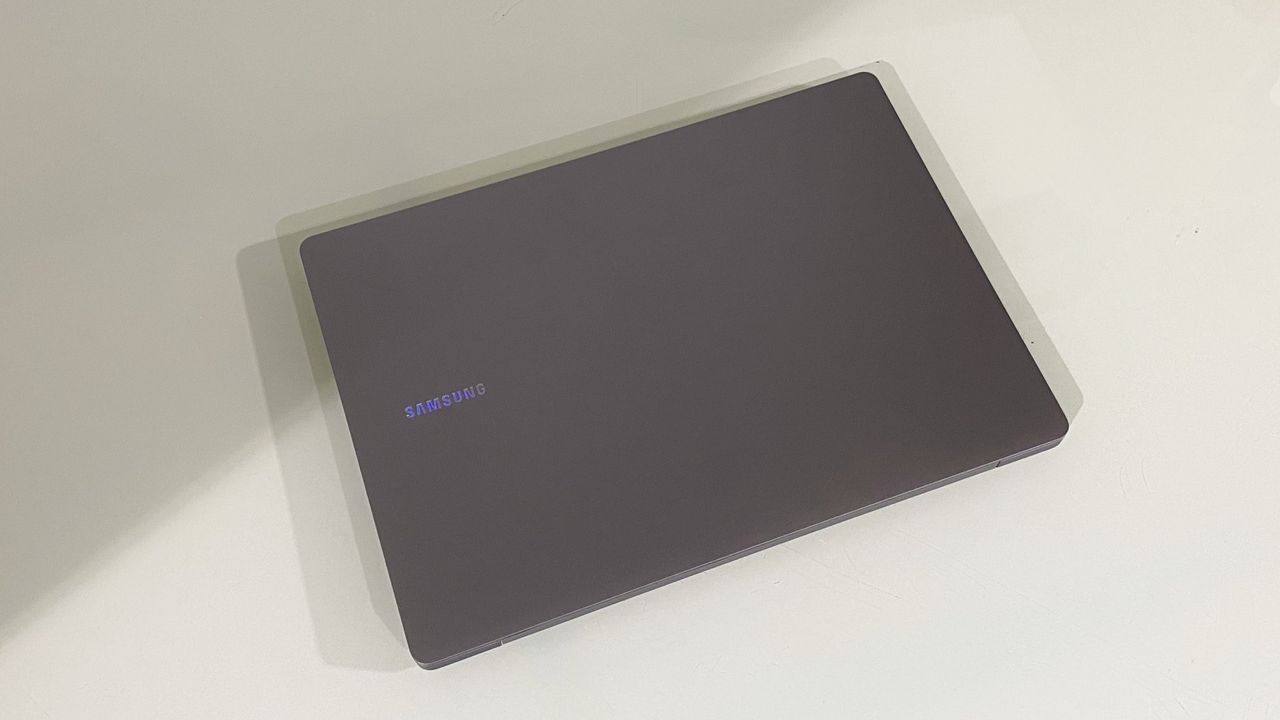 Samsung Galaxy Book4 Pro in use on a desk showing the screen
