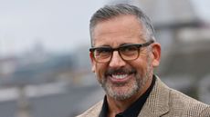 steve carrell on a gray background